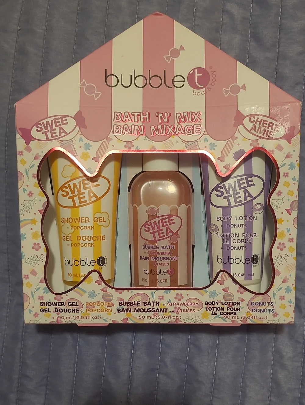 bubble t Swee Tea Pink Kids Bath Gift Set